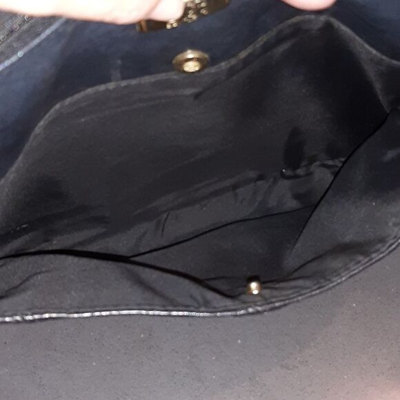 TR Bentley Black Faux Leather Double Zipper Bag - Picture 7 of 12